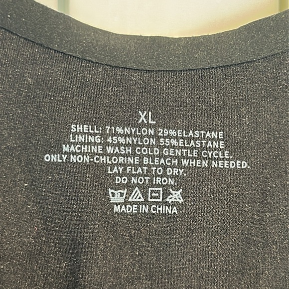 SHAPERX Open Bust Bodysuit Tummy Control Thigh Seamless Shapewear Black Size XL - Picture 8 of 12